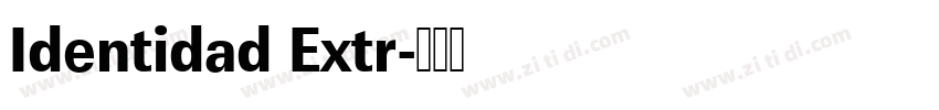 Identidad Extr字体转换